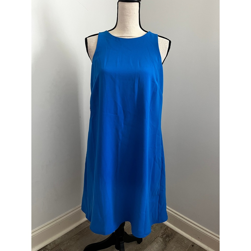 Ralph Lauren Blue Shift Dress sz 6 NWT Sleeveless Office Chic Preppy Minimalist